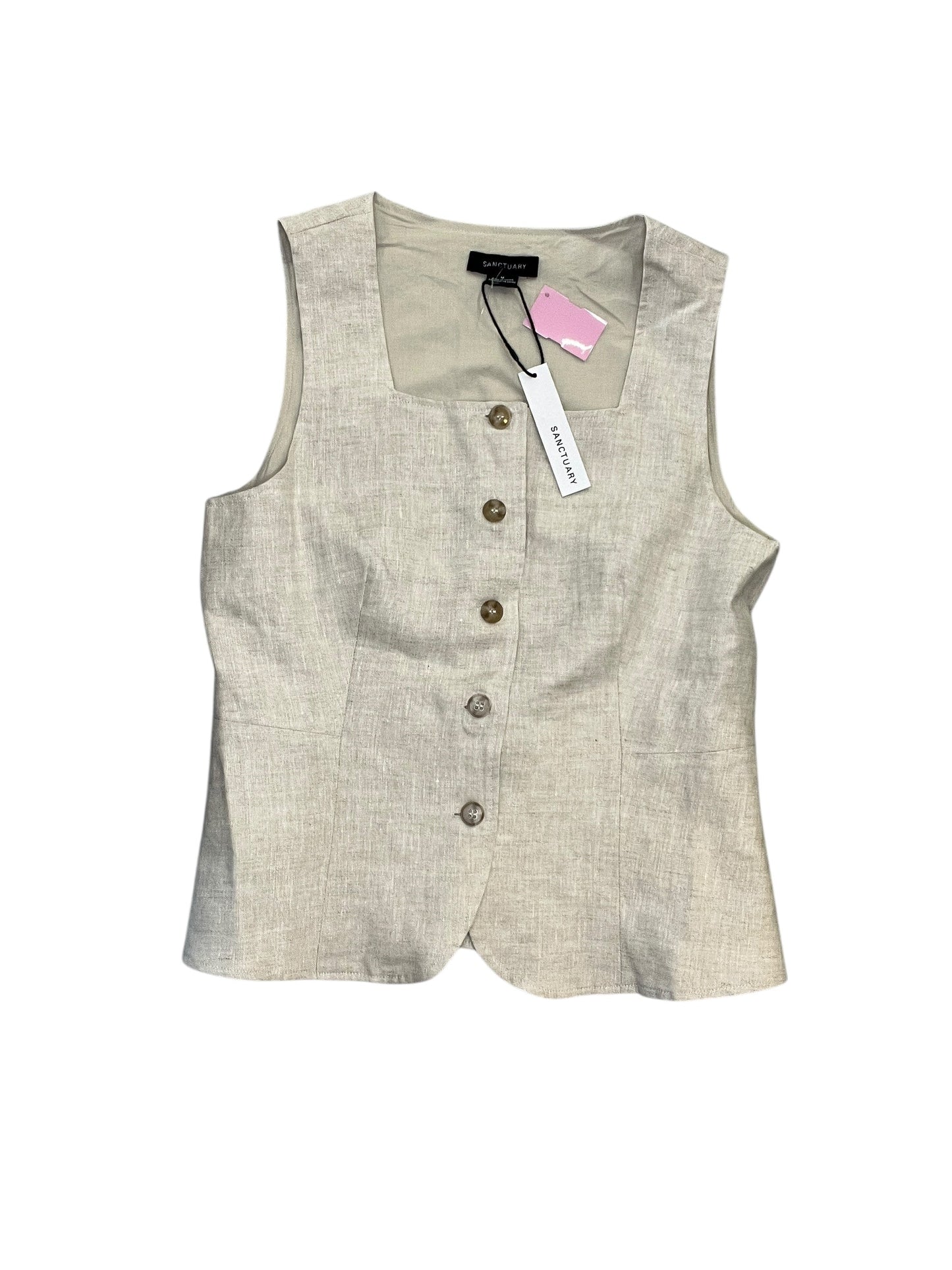 Top Sleeveless By Sanctuary In Tan, Size:M