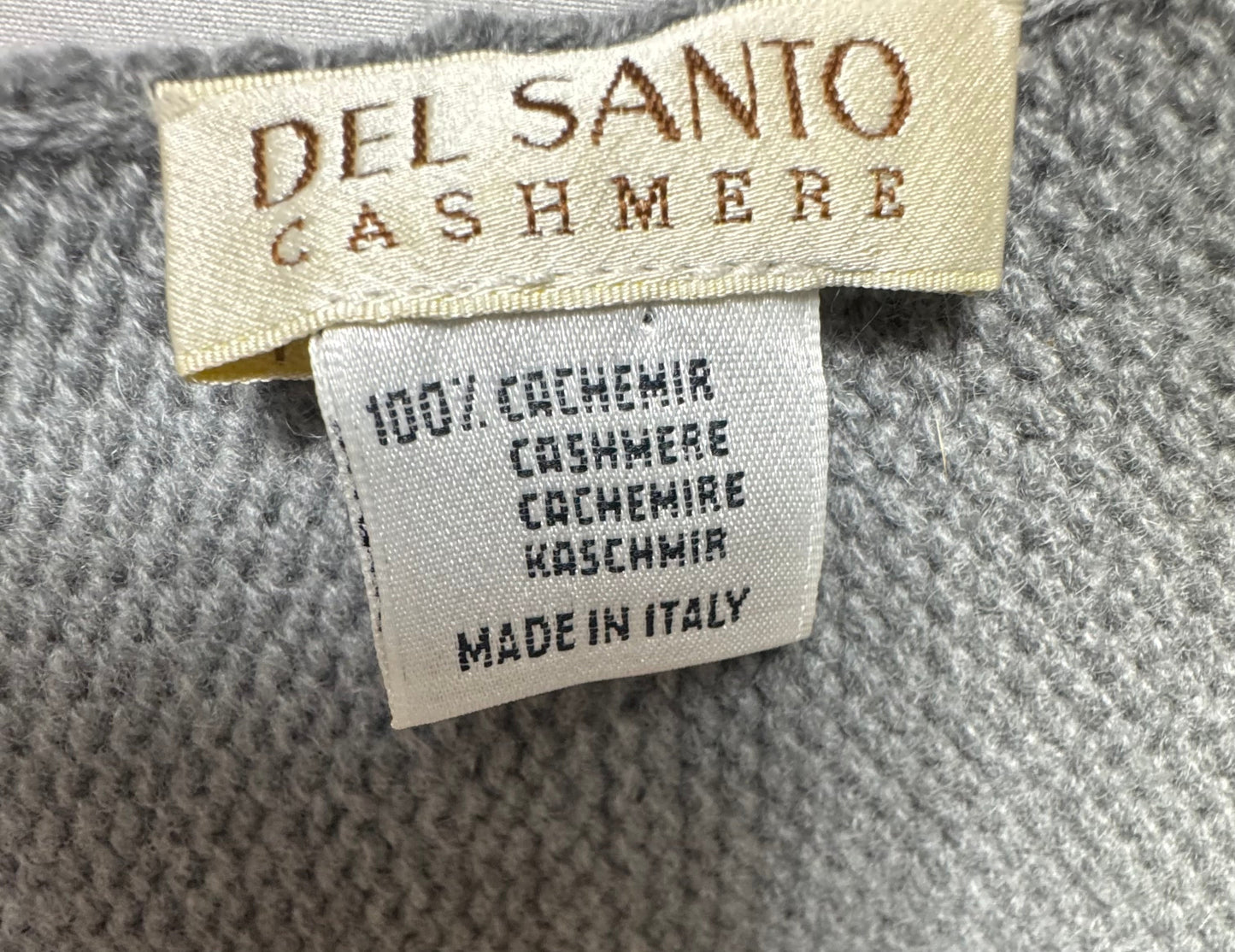 Cashmere Poncho by Del Santo In Grey, Size: Osfm