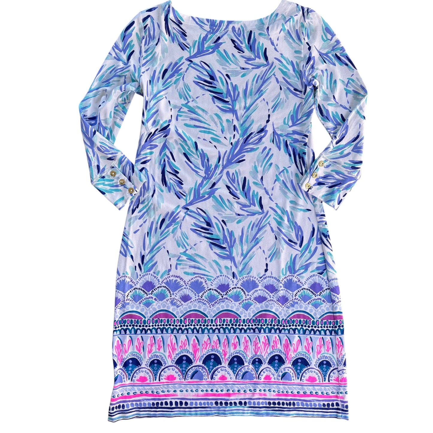 Dress Designer By Lilly Pulitzer In Blue & White, Size: Xs