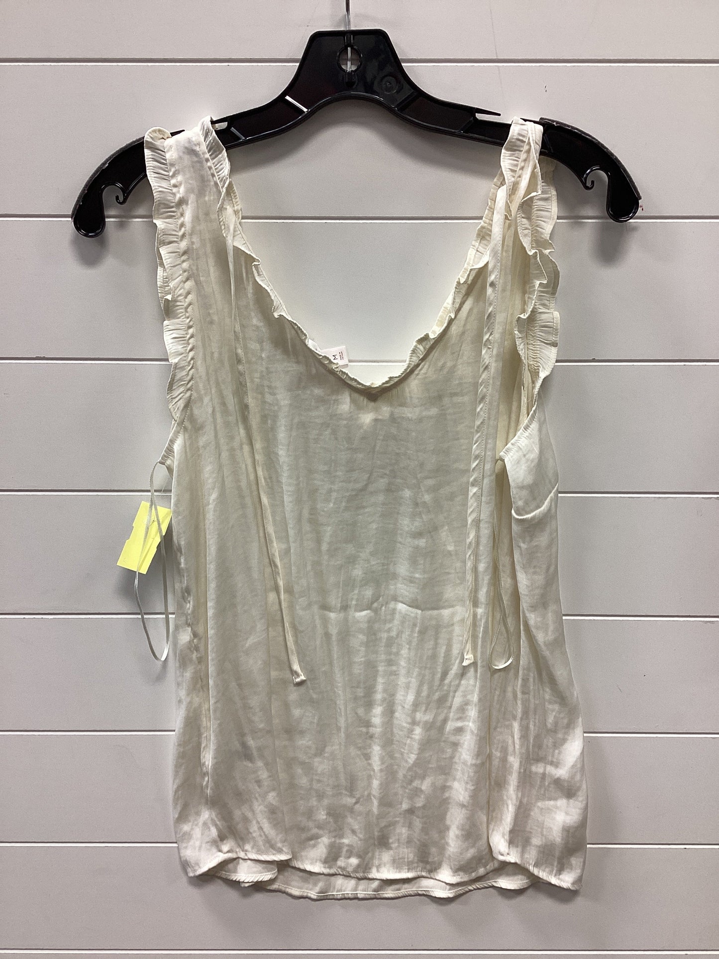 Top Sleeveless By Lc Lauren Conrad In Cream, Size:M