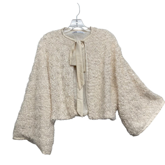 Cardigan By Zara In Cream, Size:M