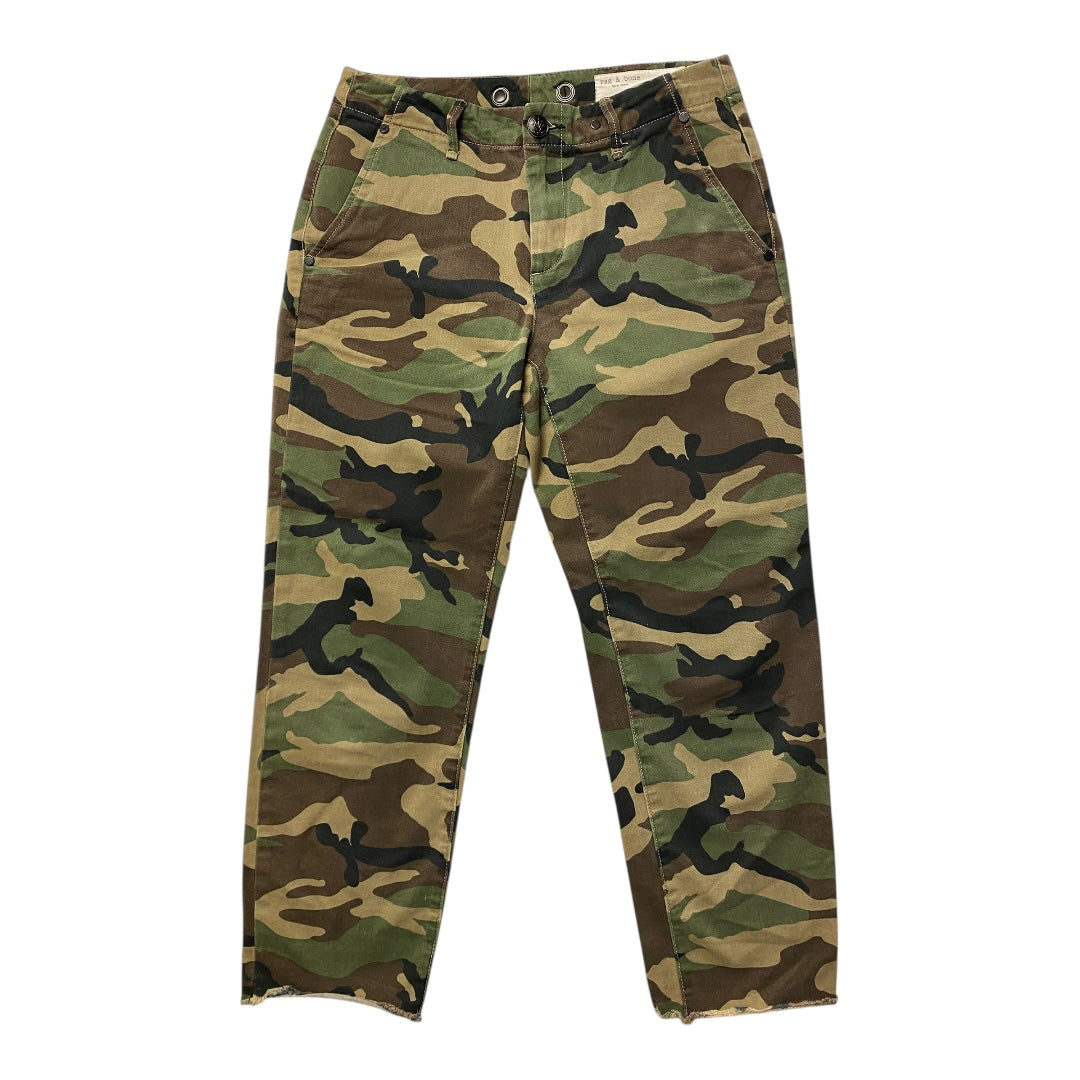 Jeans Straight By Rag And Bone In Camouflage Print, Size:0