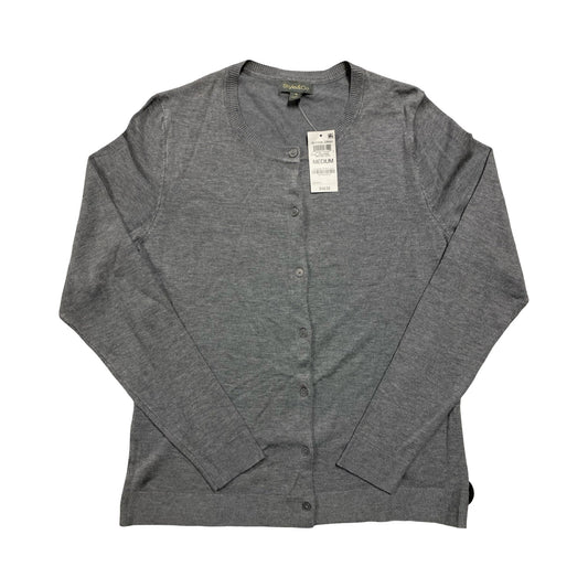 Sweater Cardigan By Style And Company In Grey, Size:M