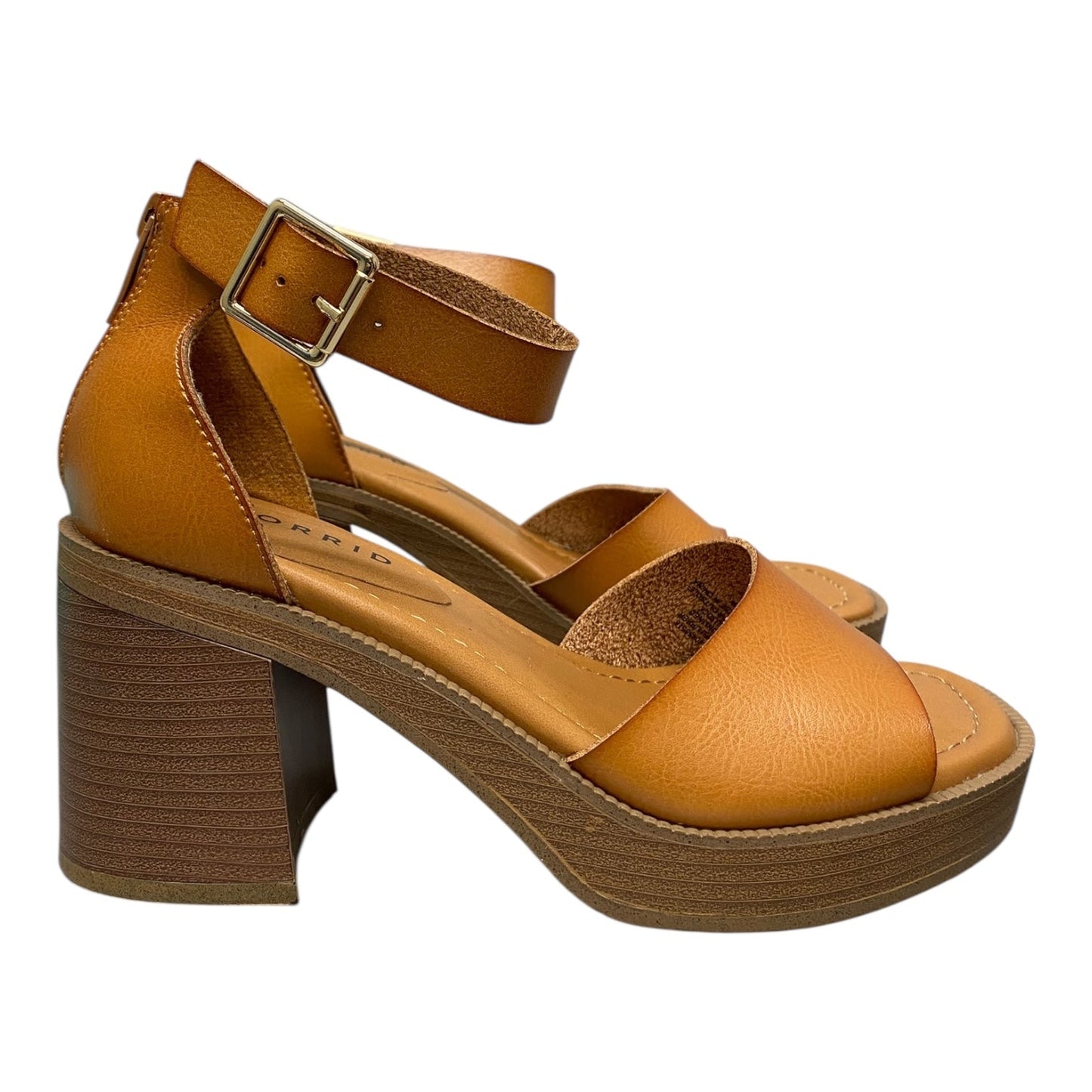 Shoes Heels Block By Torrid In Tan, Size:7