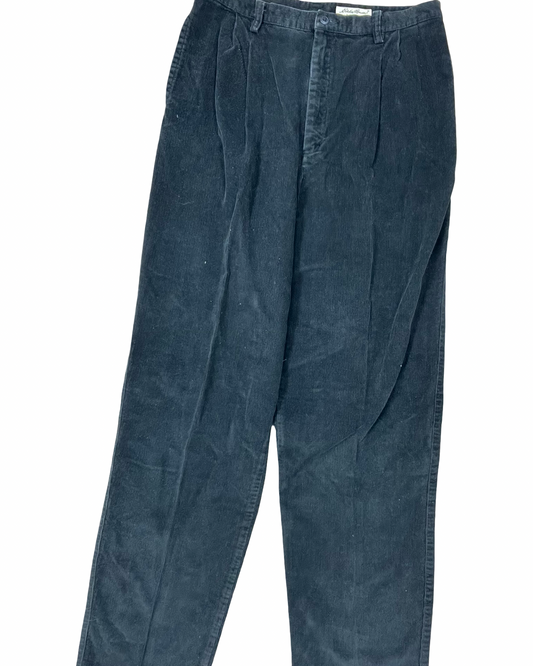 Pants Corduroy By Eddie Bauer In Black, Size:14L