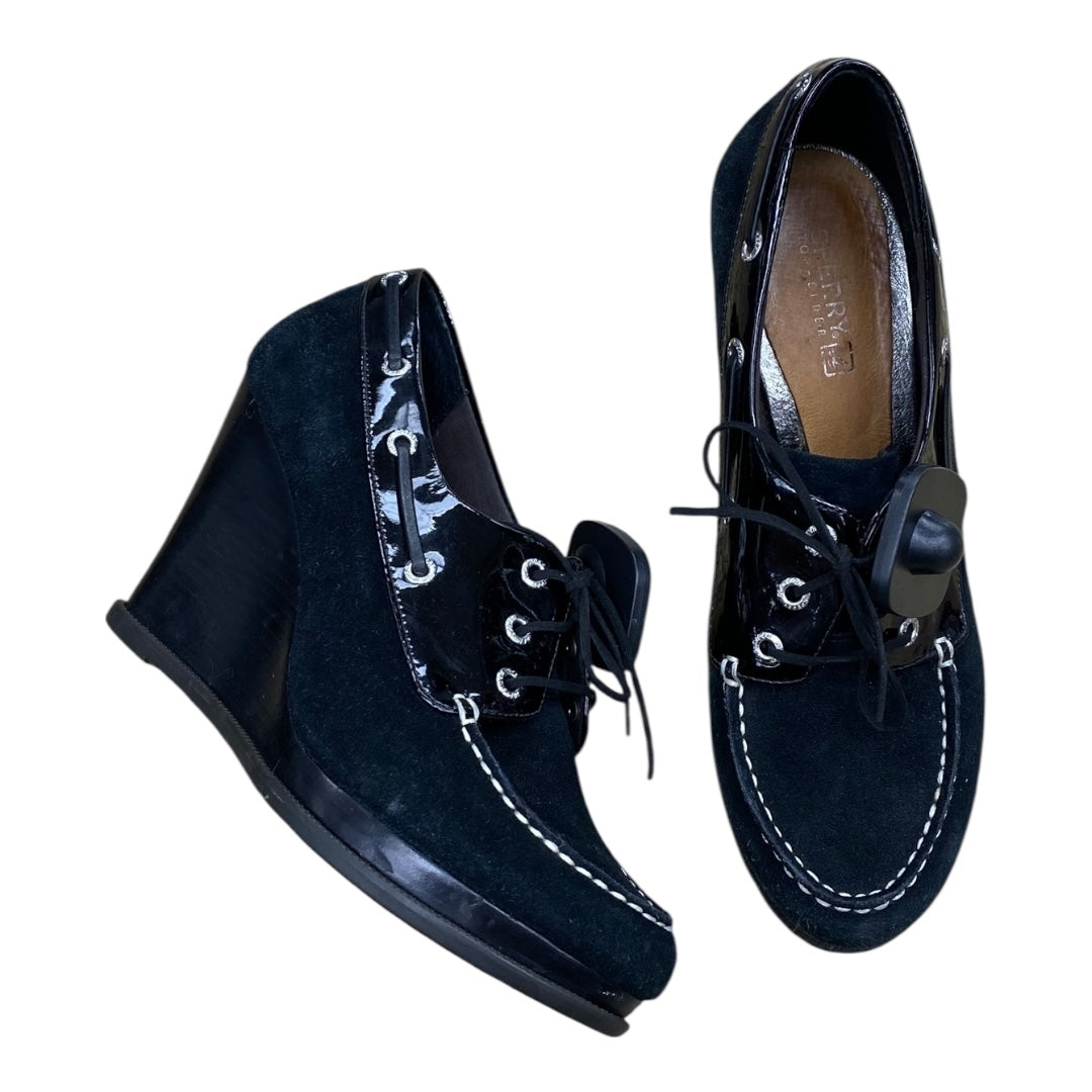 Shoes Heels Wedge By Sperry In Black, Size:7