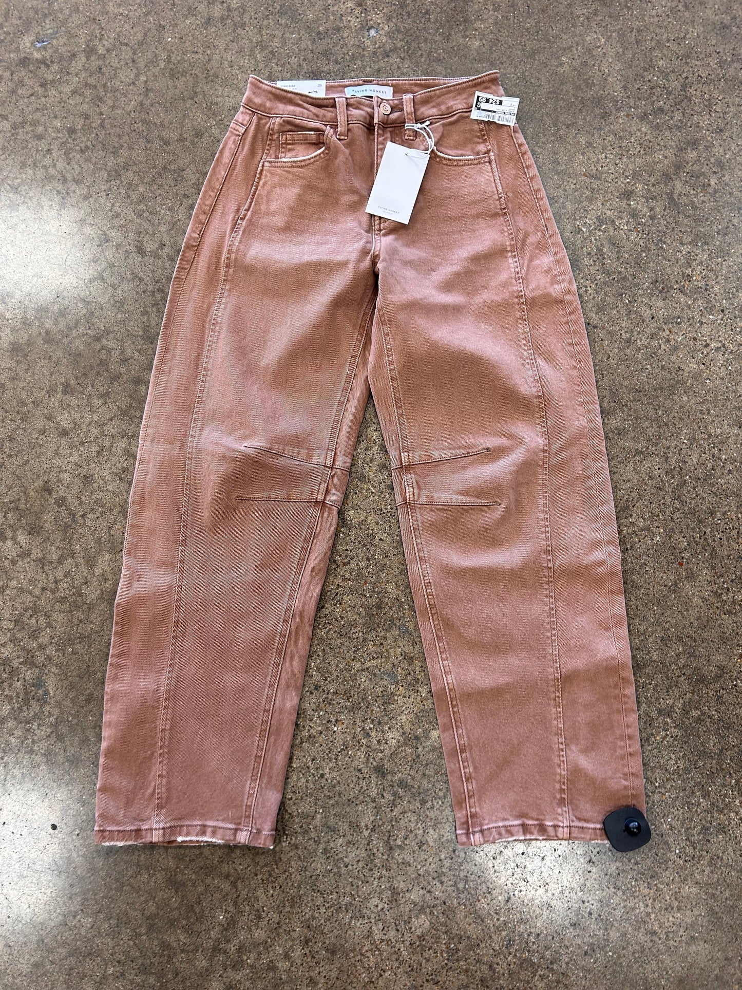 Jeans Wide Leg By Flying Monkey In Brown, Size:2/25