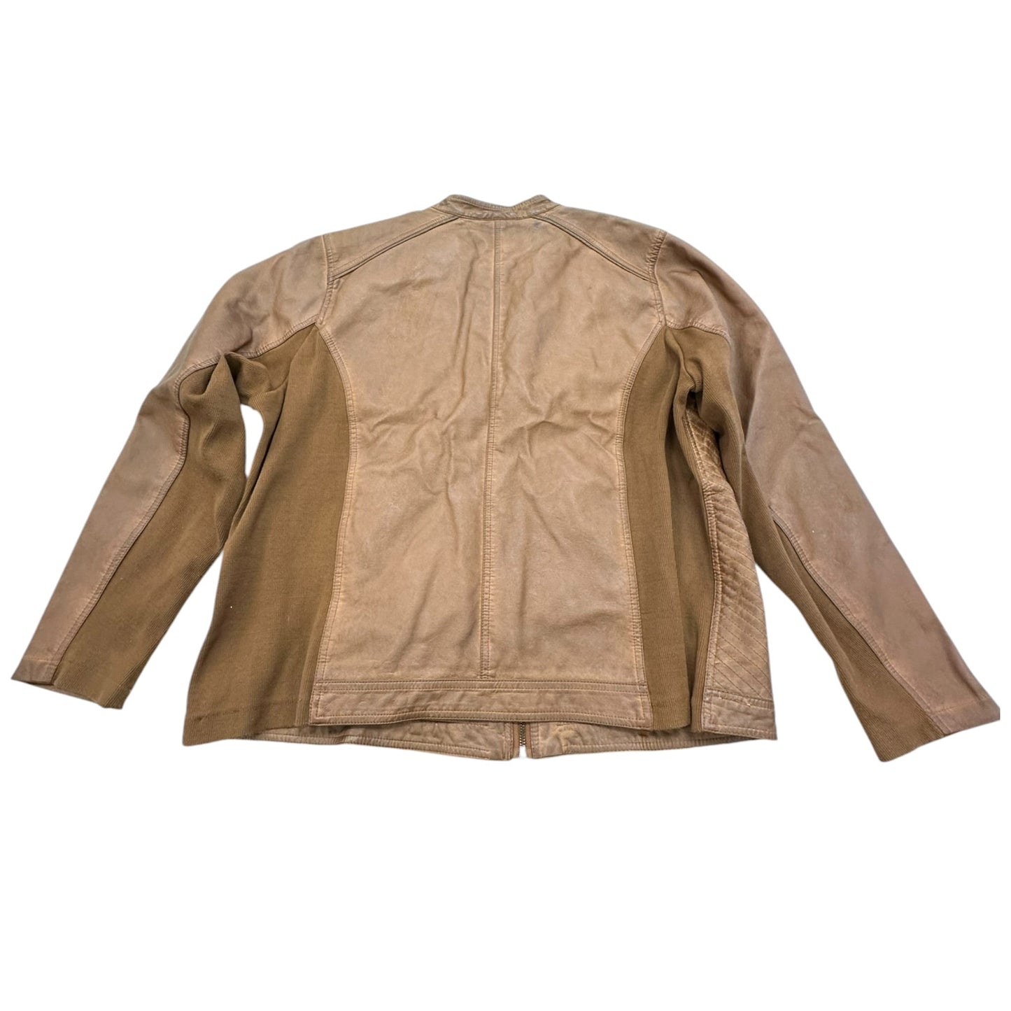 Jacket Moto By Maurices In Brown, Size:2X