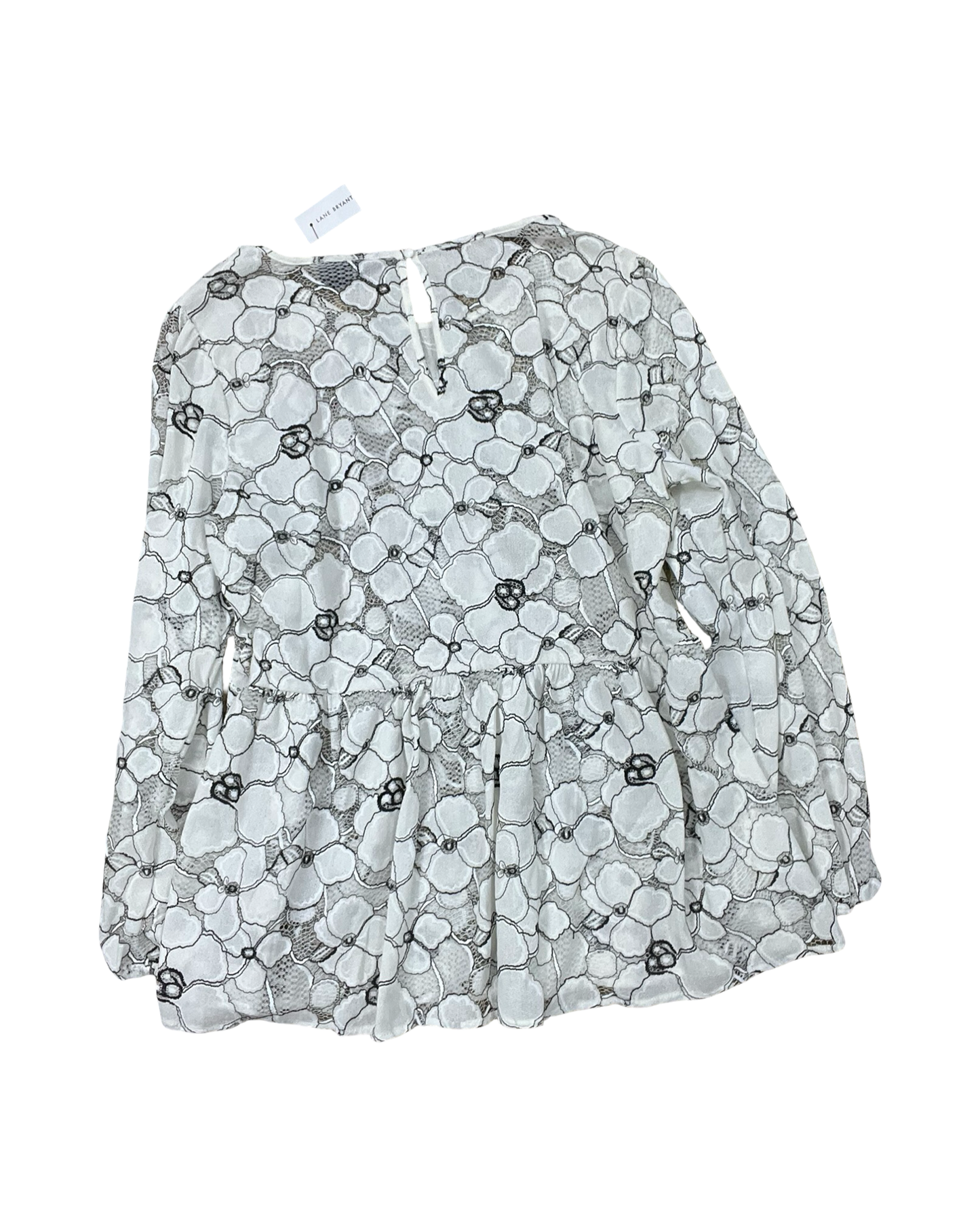 Top Ls By Lane Bryant In Black & White, Size:Xl