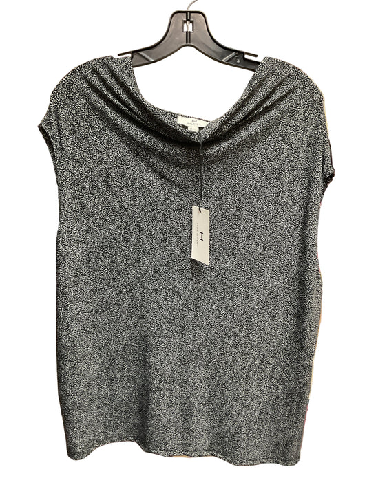 Blouse Designer By Halston In Black & White, Size:L