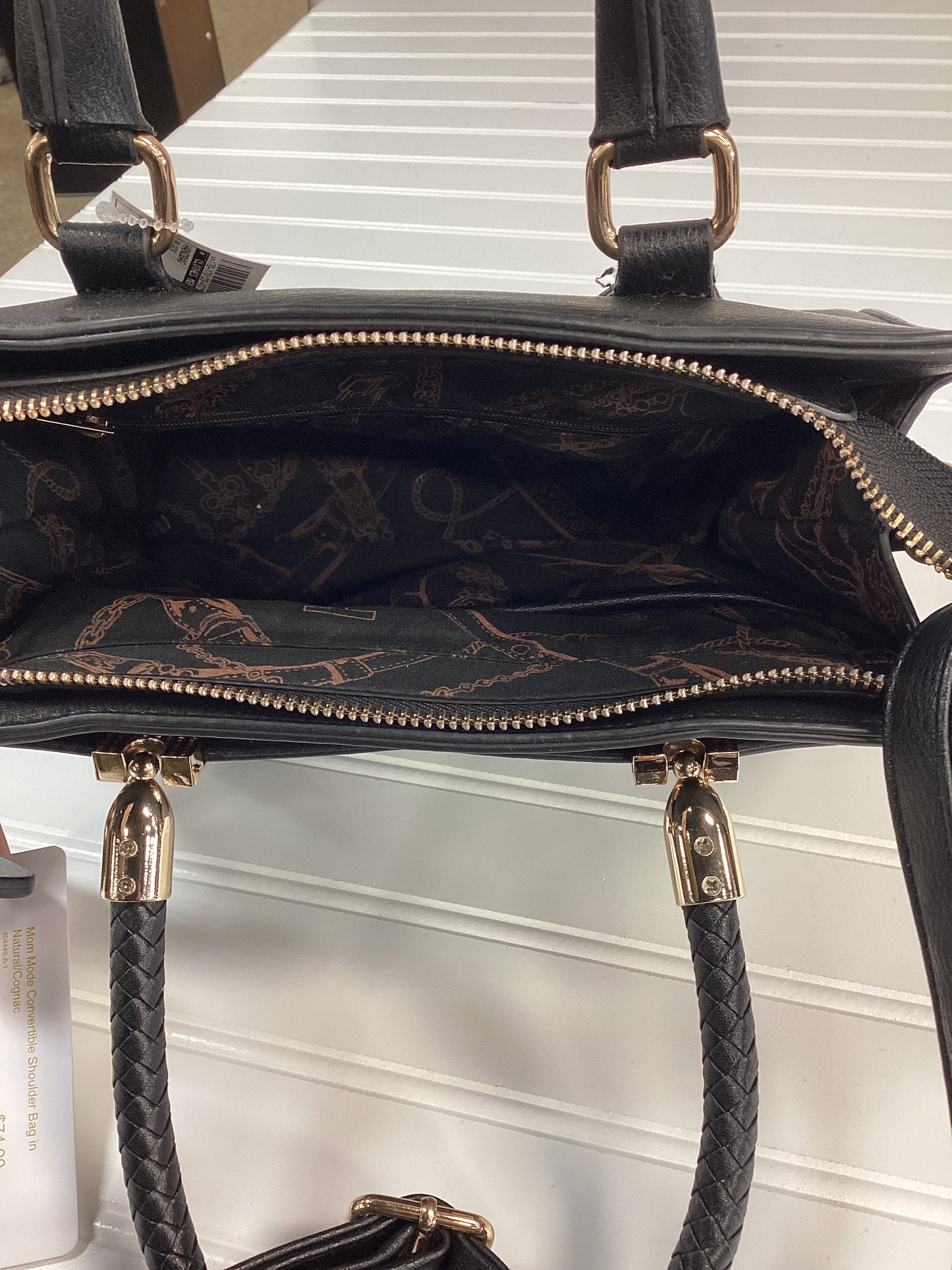 Handbag By Clothes Mentor In Black, Size:Medium NWT