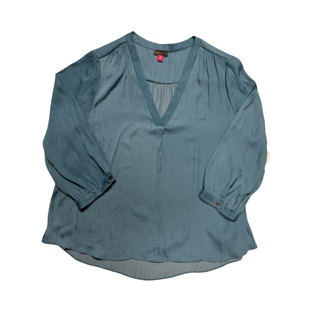 Top Ls By Vince Camuto In Blue, Size:Xxl