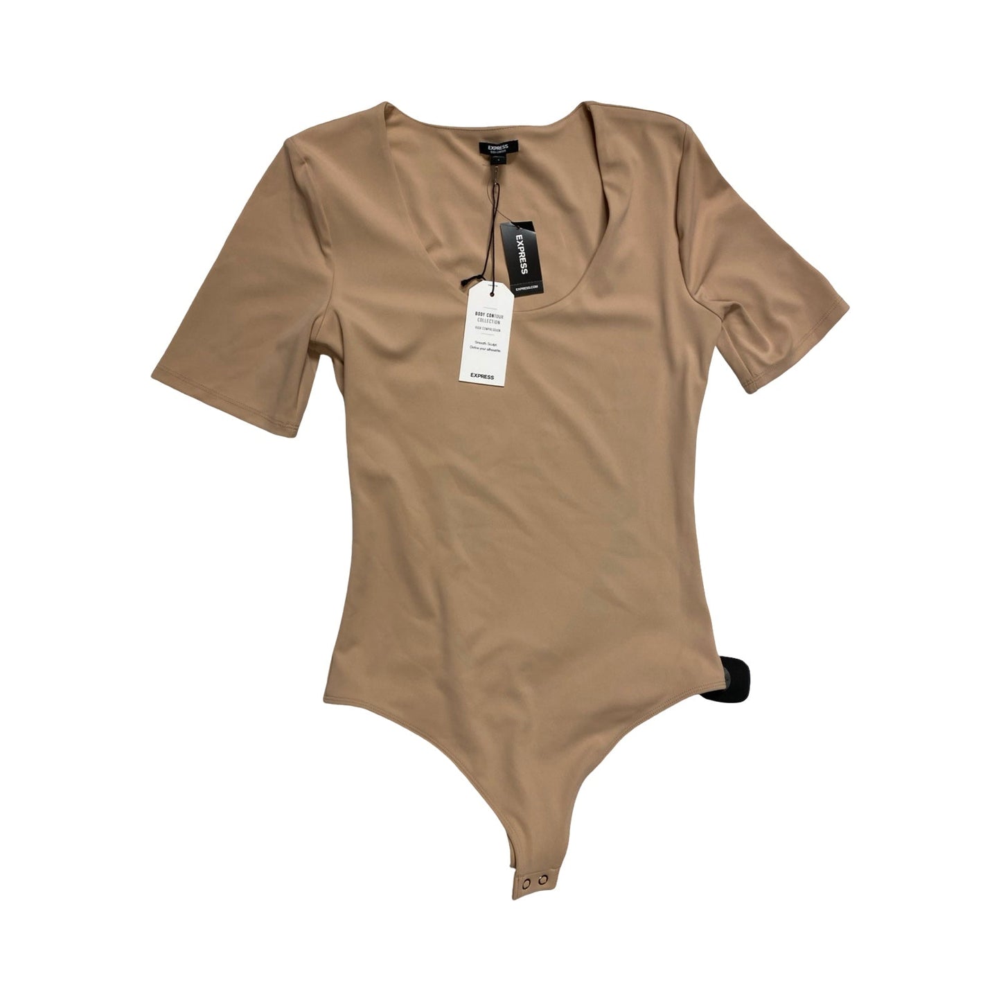 Bodysuit By Express In Tan, Size:S