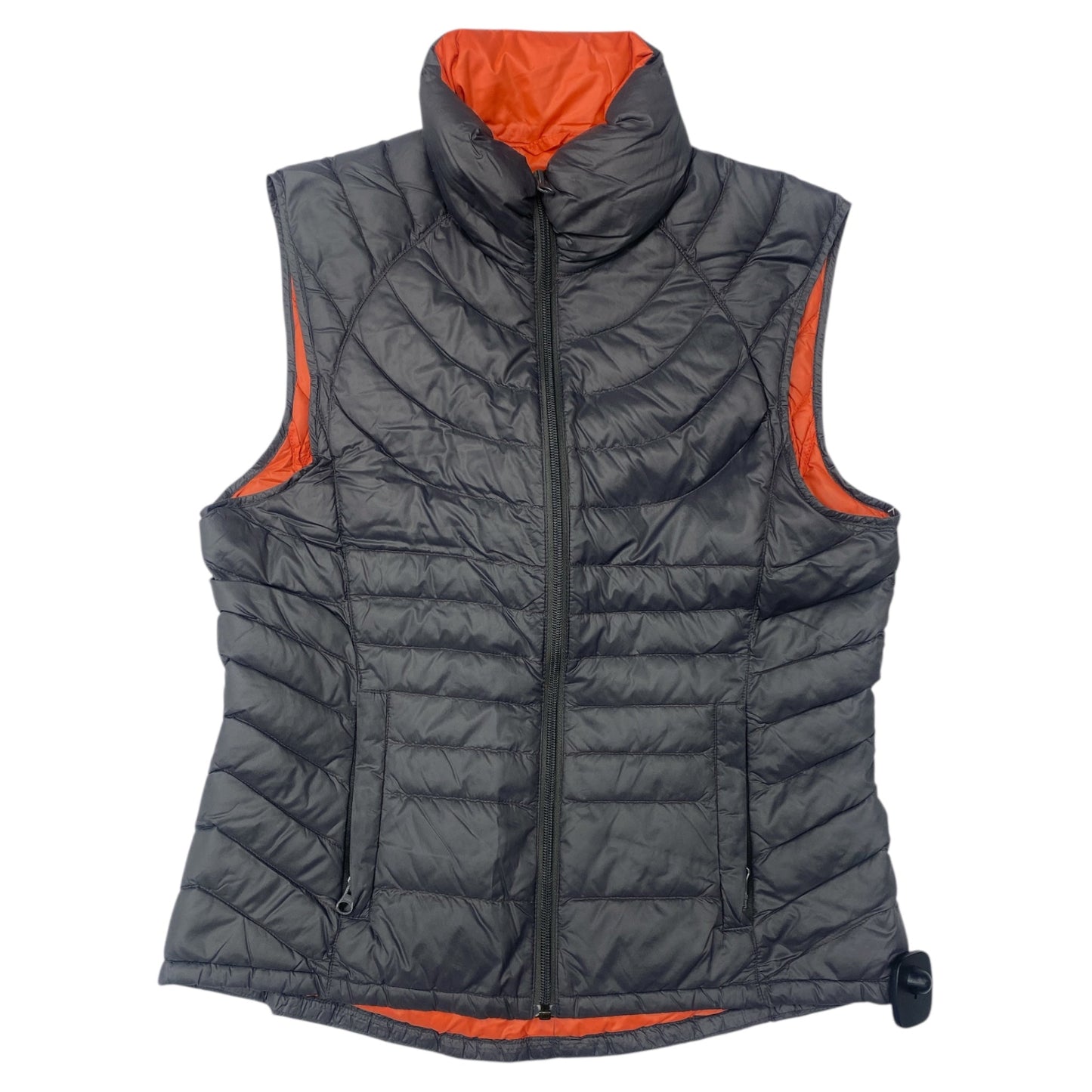 Vest Puffer & Quilted By Bernardo In Grey, Size:M