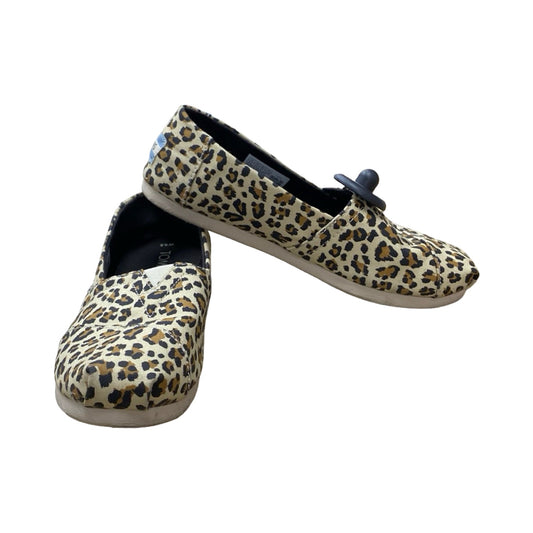 Shoes Flats By Toms In Animal Print, Size:6.5
