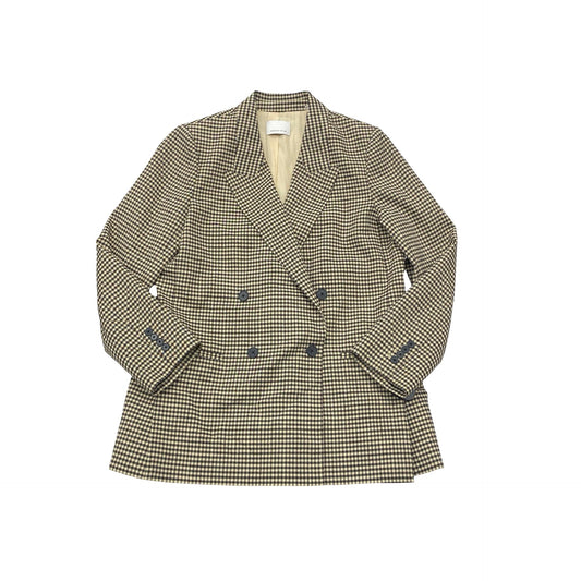 Blazer By Rebecca Taylor In Brown & Cream, Size:14