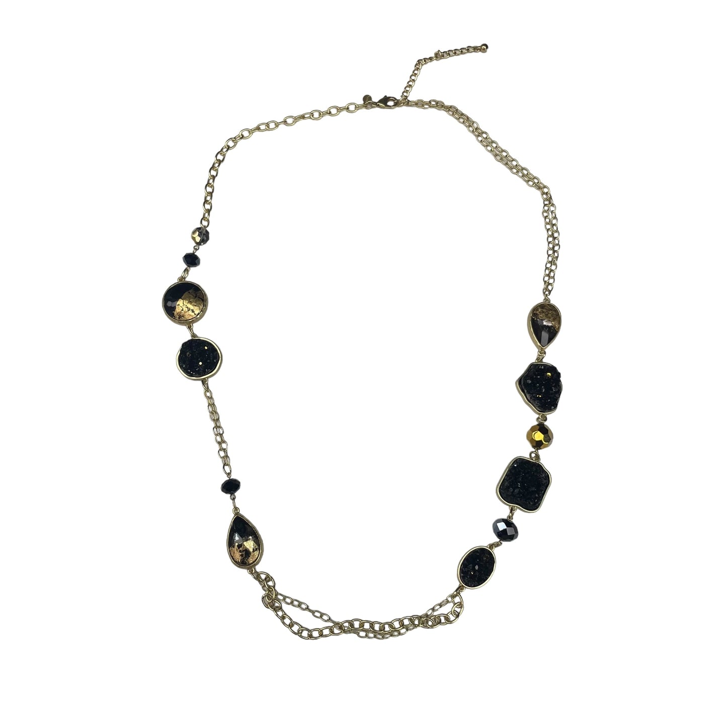 BLACK & GOLD NECKLACE CHAIN by CHICOS