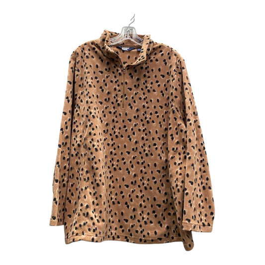 Sweatshirt Collar By Lands End In Brown, Size:2X