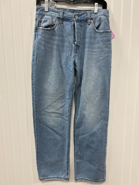 Jeans Straight By Levis In Blue Denim, Size:4
