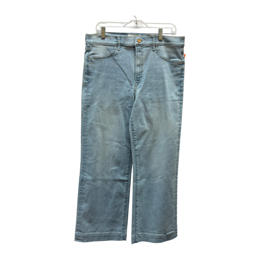Jeans Straight By ELIMS In Blue Denim, Size:14