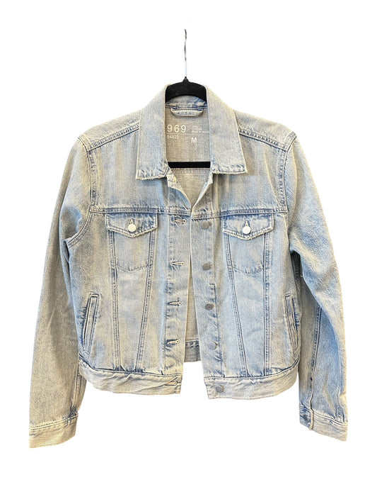 Jacket Denim By Gap In Blue Denim, Size:M