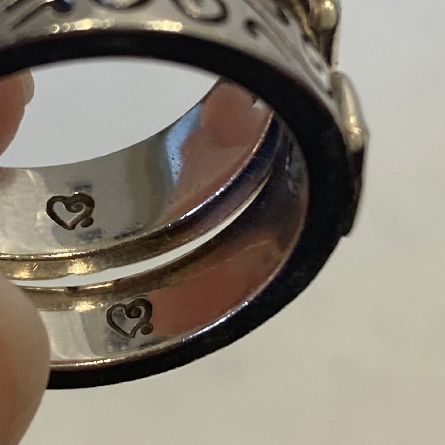 Ring Sterling Silver In Silver, Size:02 Piece Set