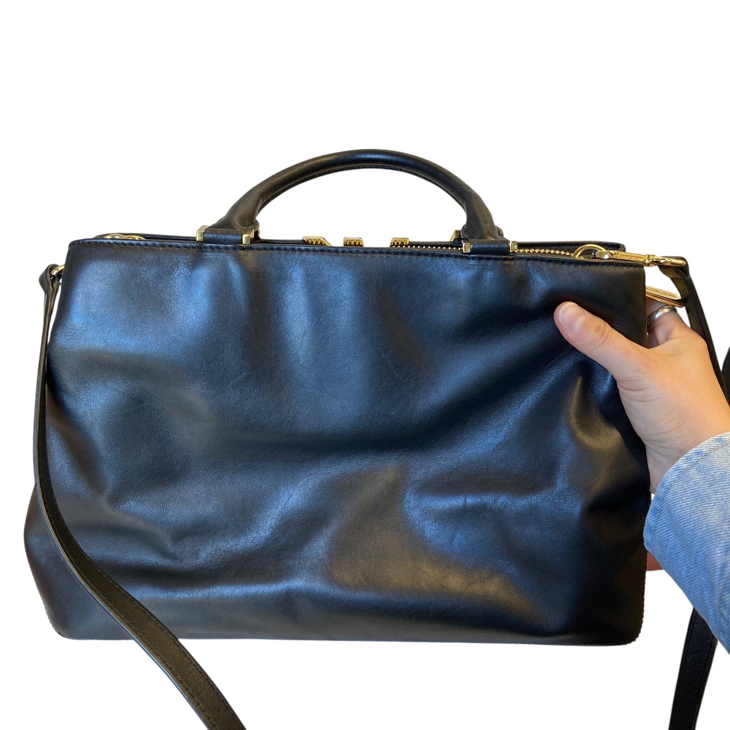 Handbag Designer By Michael Kors In Black, Size:Medium