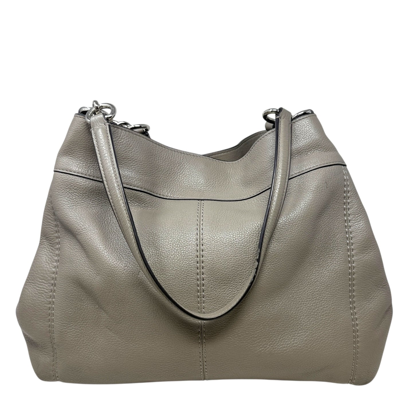 Lexy Pebble Leather Shoulder Bag Designer By Coach, Size: Large