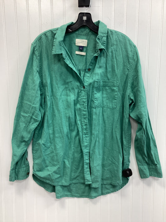 Top Ls By Universal Thread In Green, Size:L