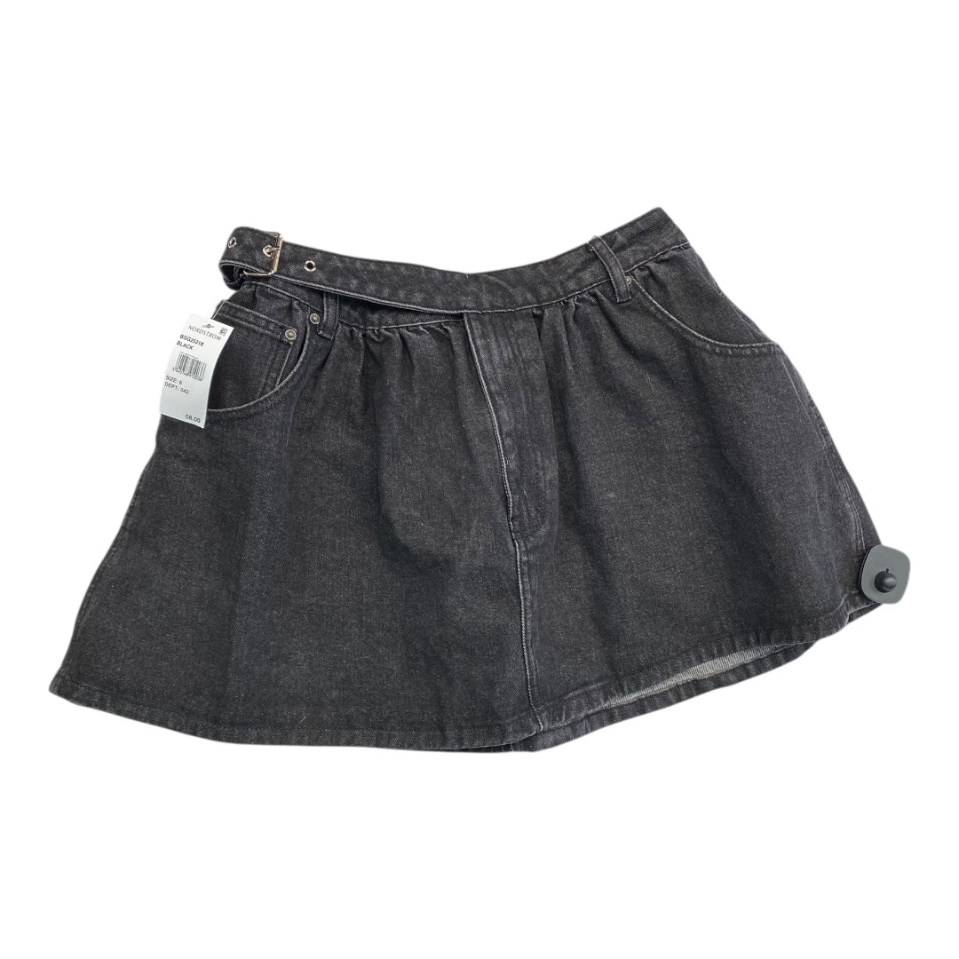 Skirt Mini & Short By Nasty Gal In Black Denim, Size:6