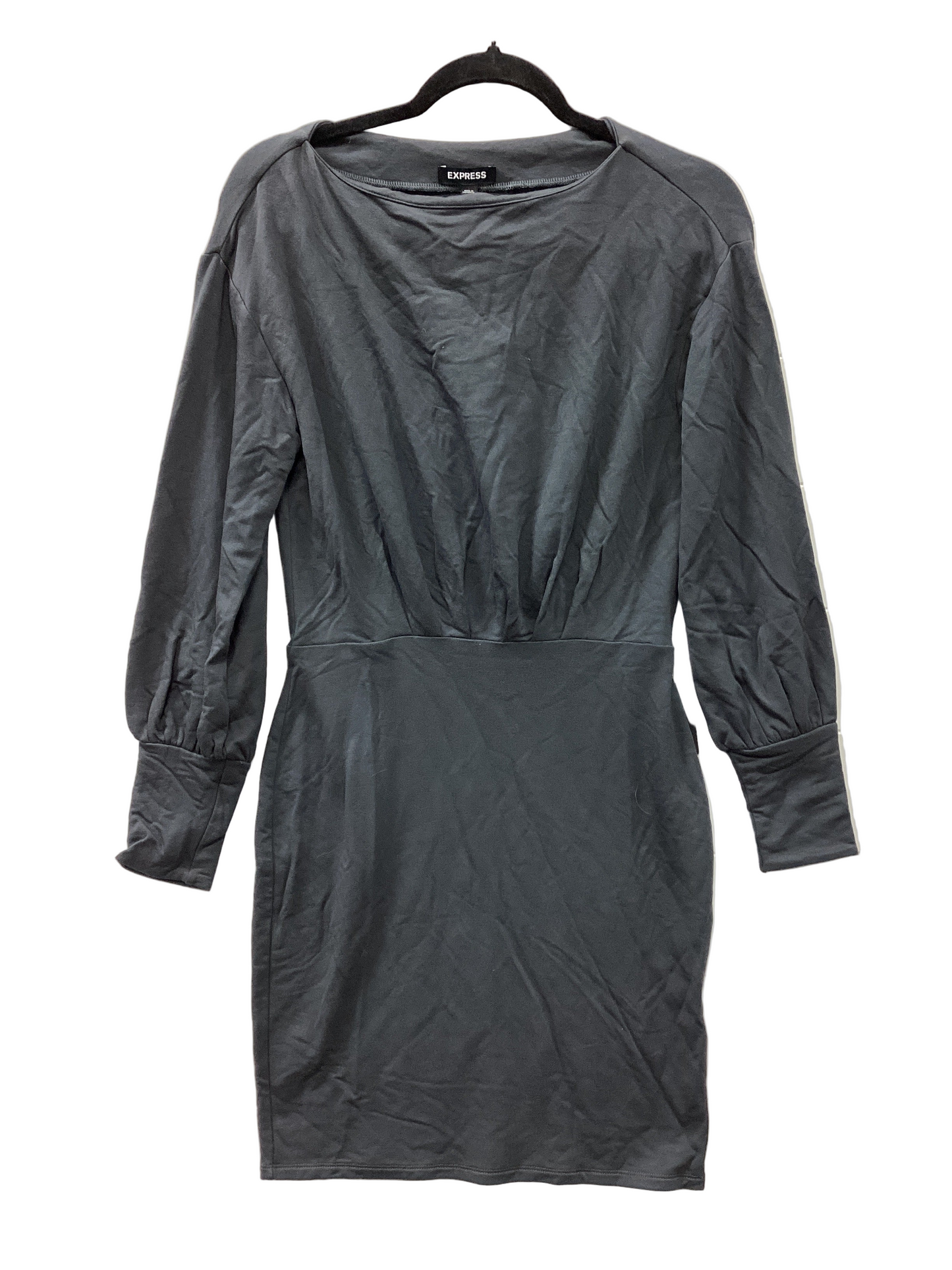 Dress Casual Midi By Express In Grey, Size:S