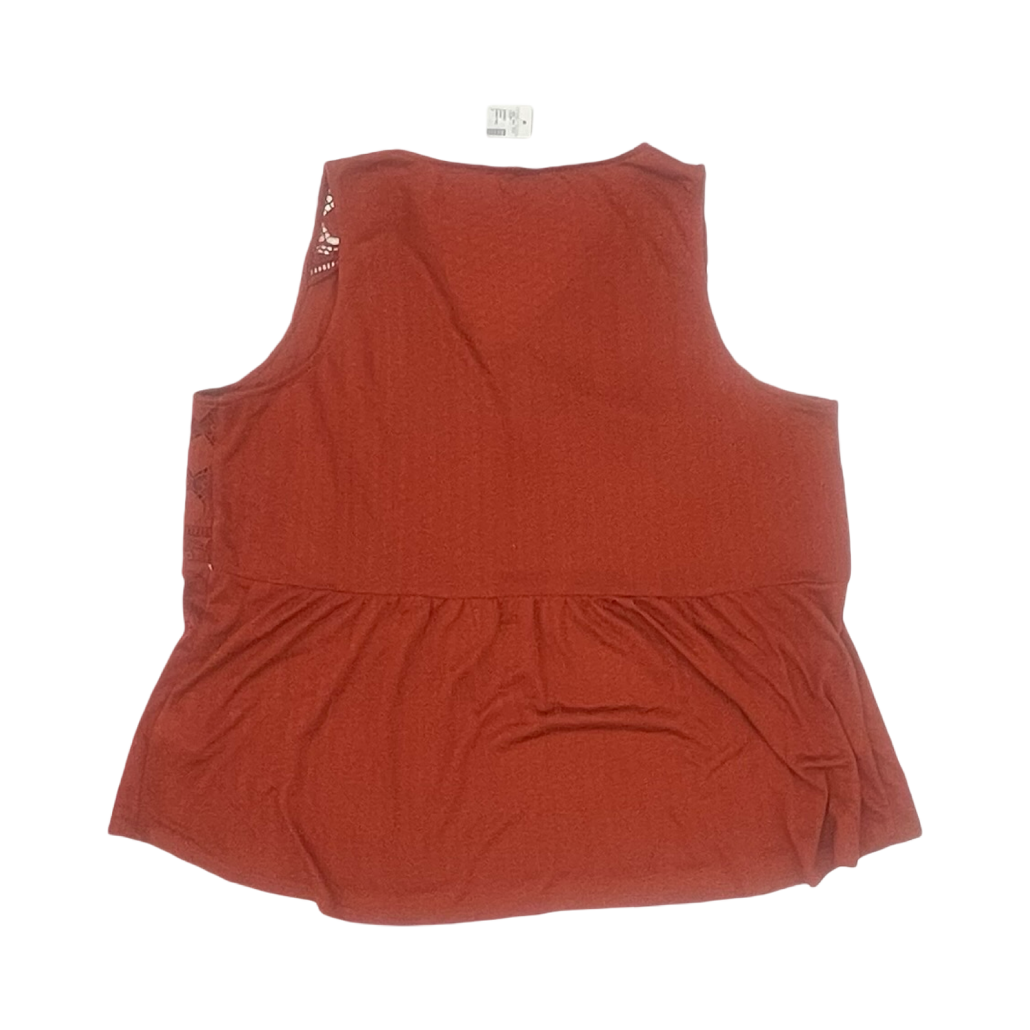 Blouse Sleeveless By Maurices In Orange, Size:2X