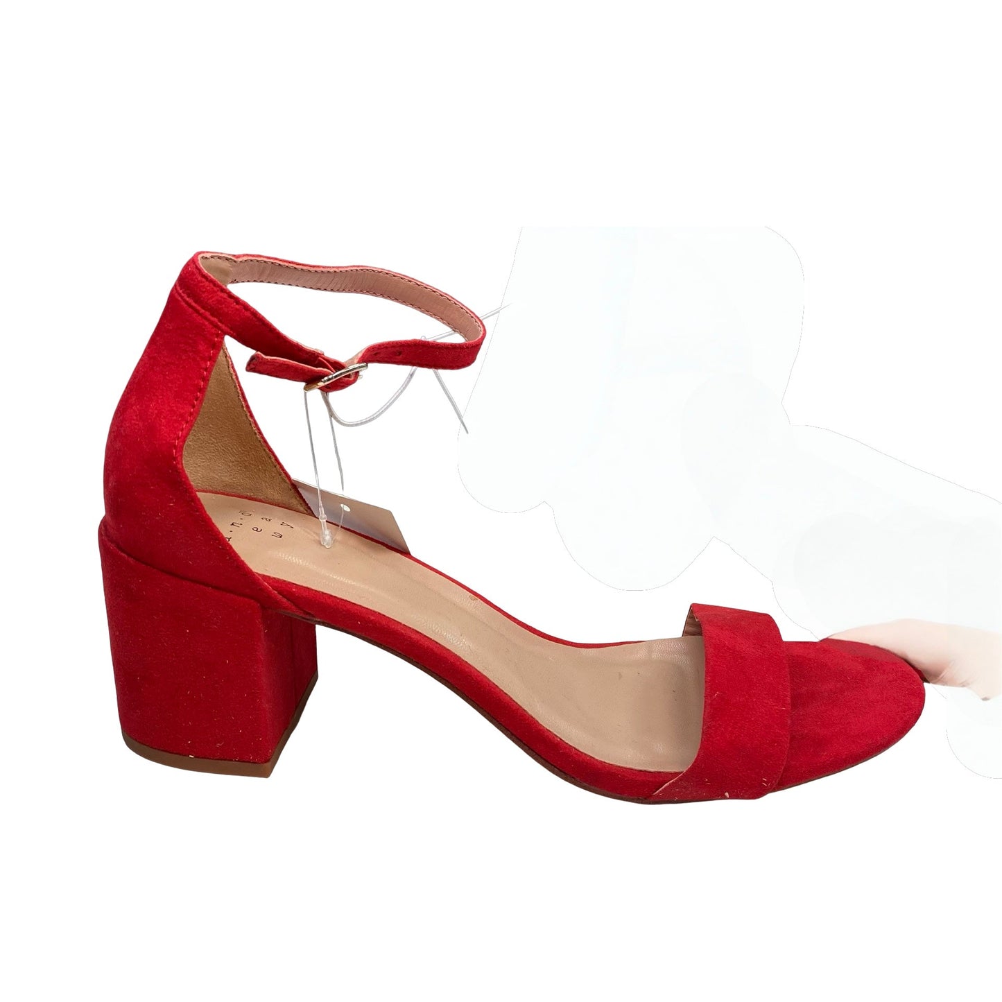 Shoes Heels Block By A New Day In Red, Size:8.5