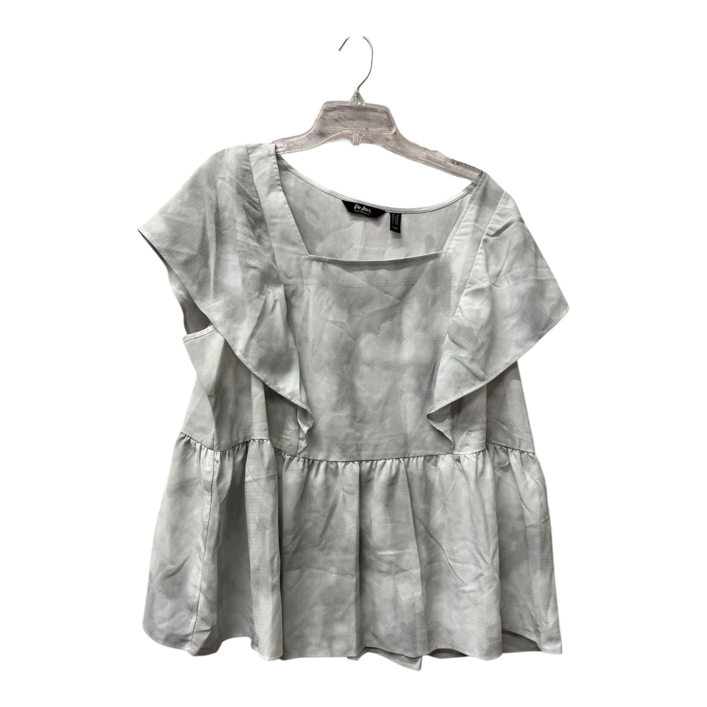 Top Ss By Do Jour In Grey, Size:2X