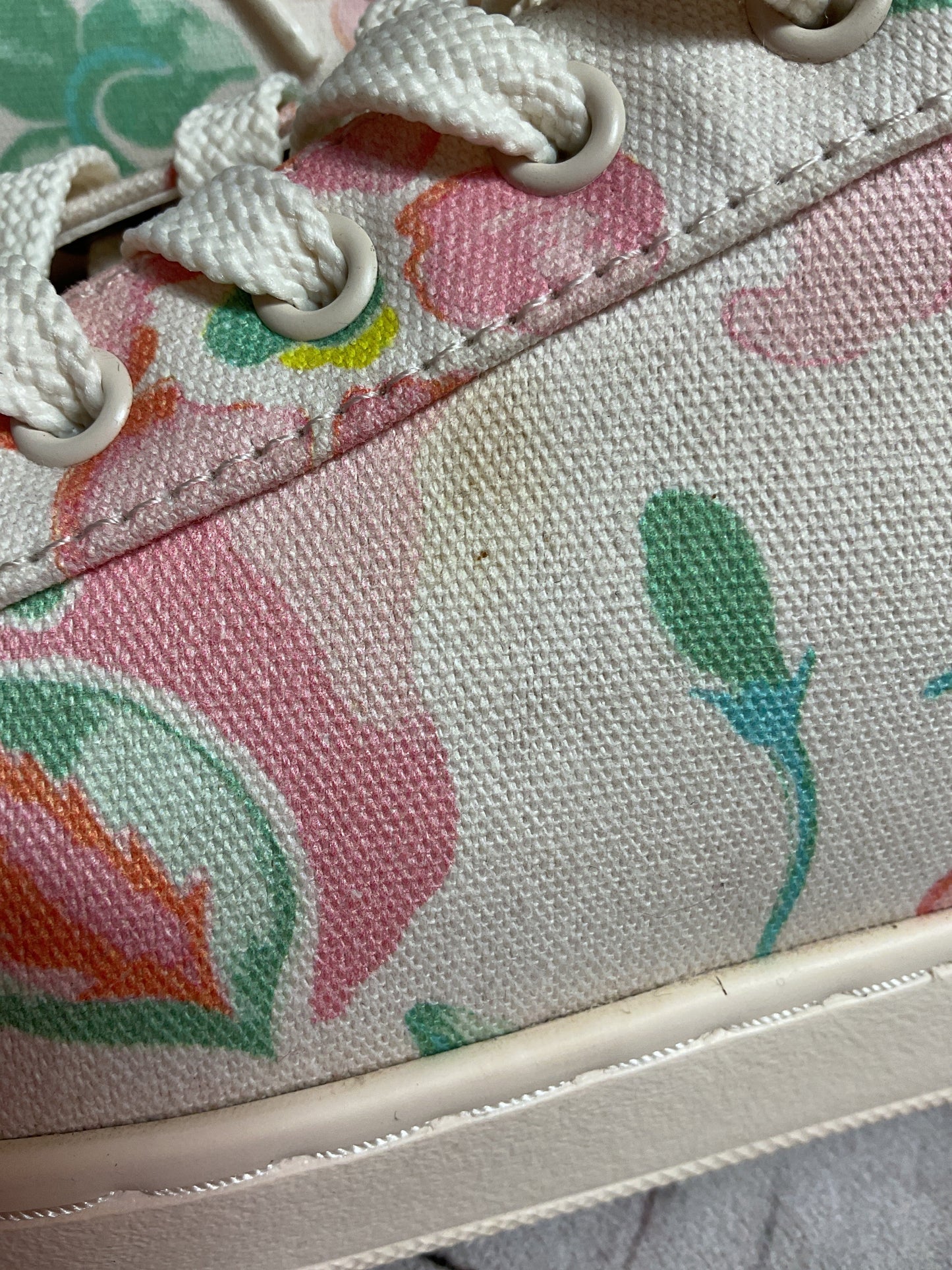 Shoes Designer By Coach In Floral Print, Size:10