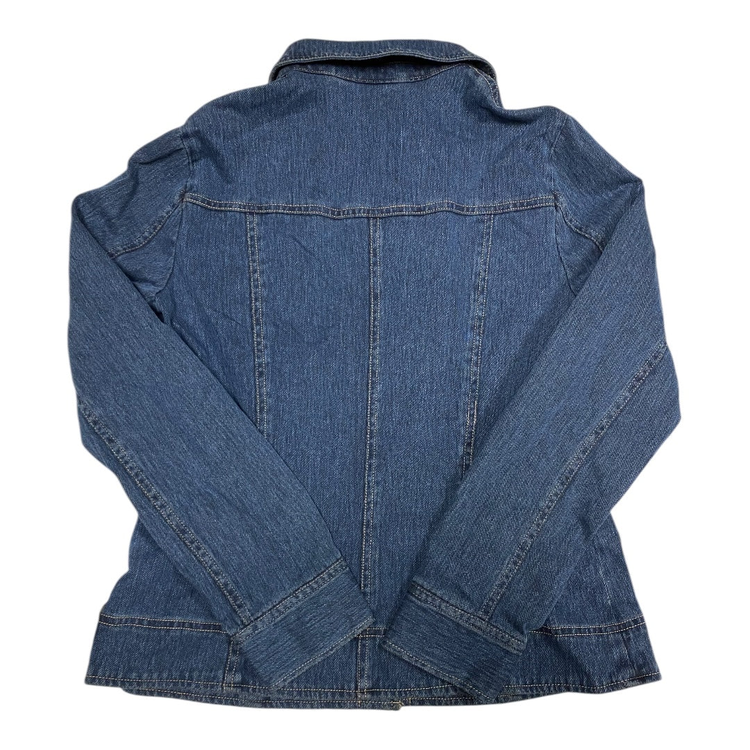 Jacket Denim By Tribal In Blue, Size:M