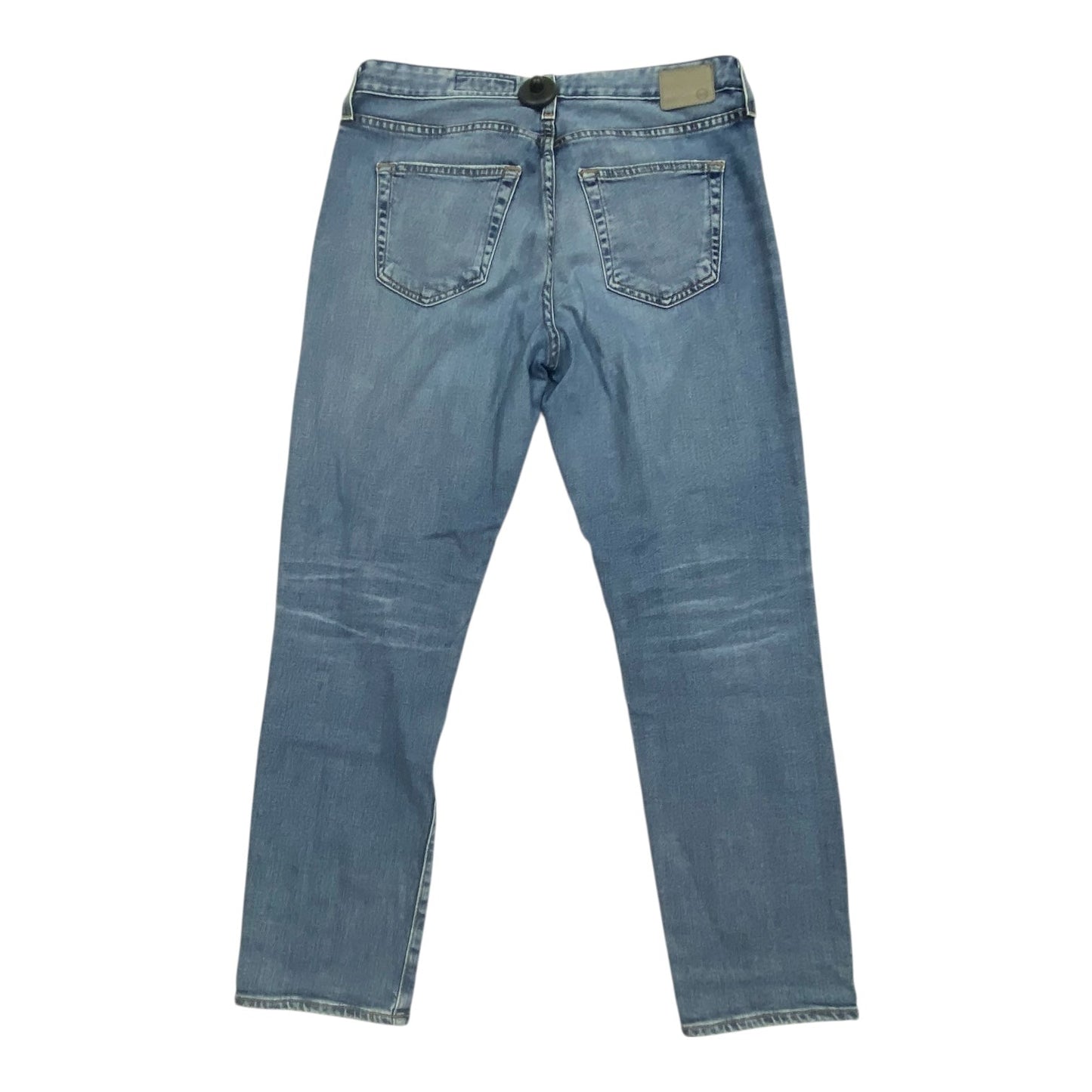 Jeans Straight By Ag Jeans In Blue Denim, Size:6