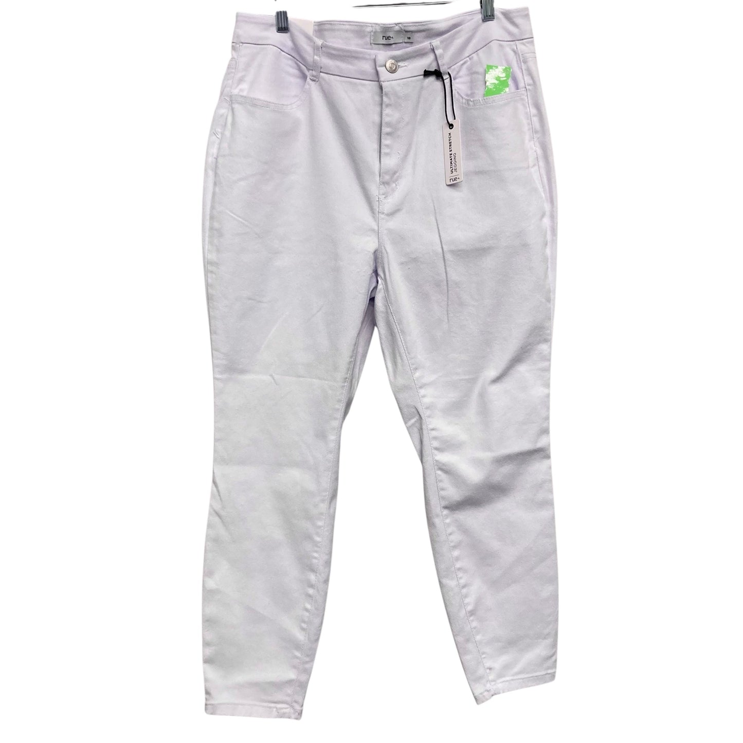 Jeans Straight By Rue+ In Purple, Size:18