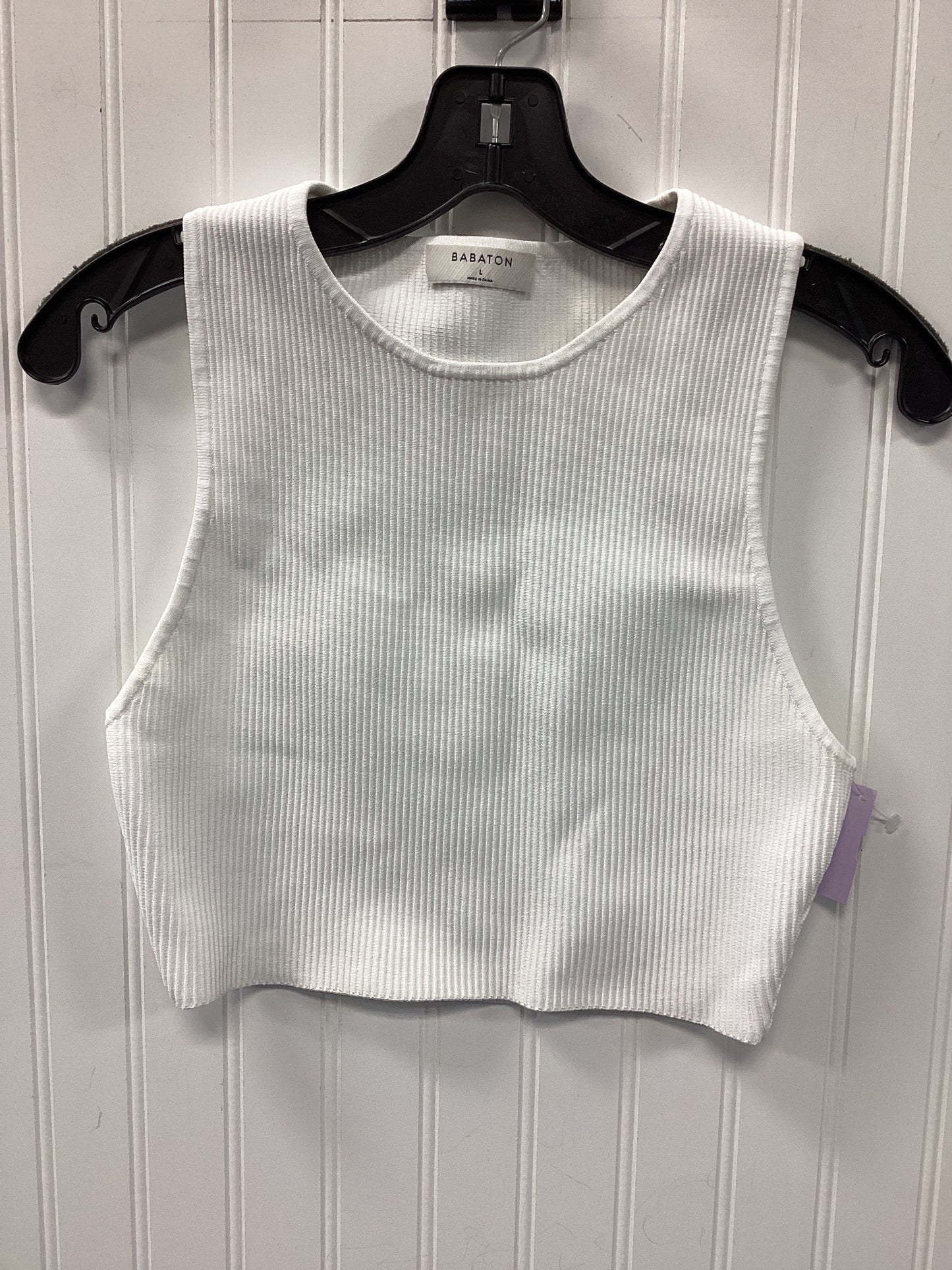 Top Sleeveless By Babaton In White, Size:L