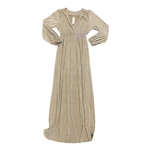 Dress Casual Maxi By Baltic Born In Gold, Size:M