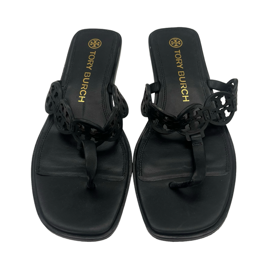 Sandals Designer By Tory Burch In Black, Size:10