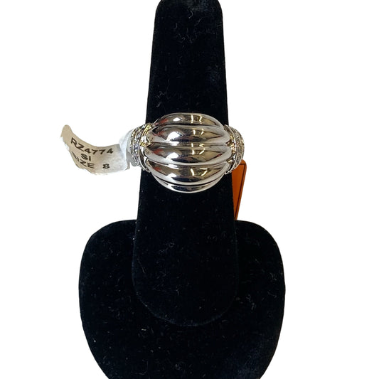 Ring Statement  In Silver, Size:8
