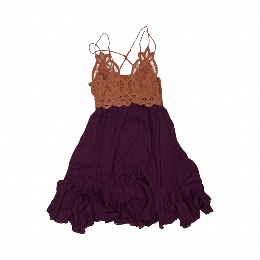 Dress Casual Short By Free People In Pink & Purple, Size:Xs