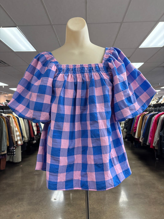 Top Ss By Entro In Blue & Pink, Size:S