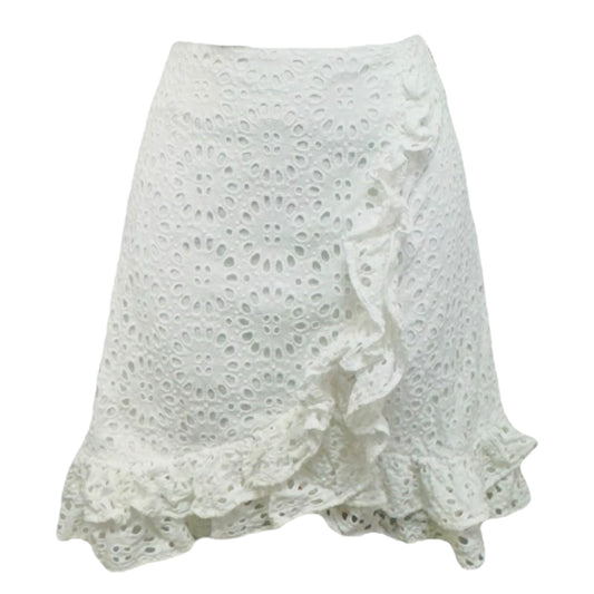 Roca Skirt By Lilly Pulitzer In Resort White Beach Paradise Eyelet, Size: 2