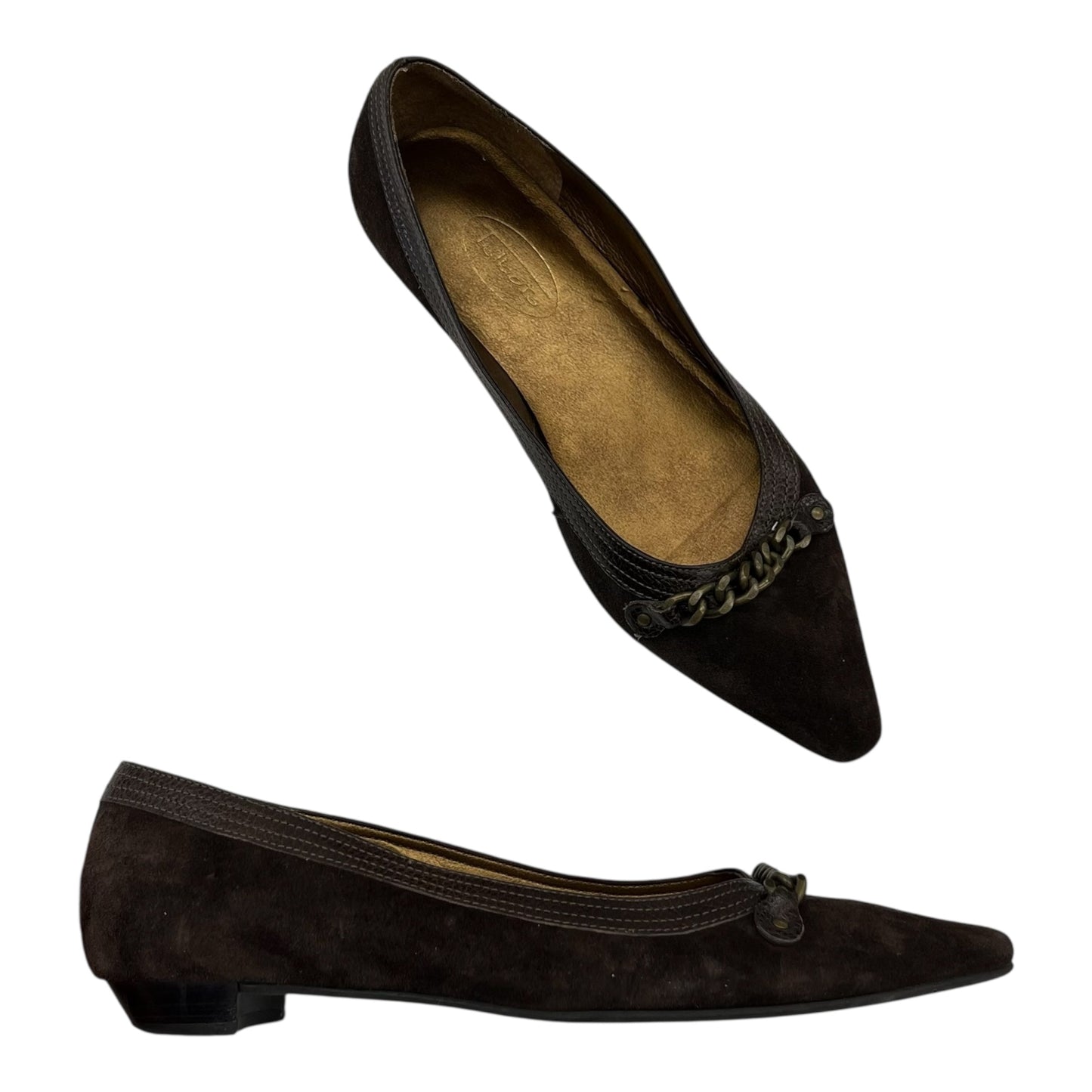Shoes Flats By Talbots In Brown, Size:6