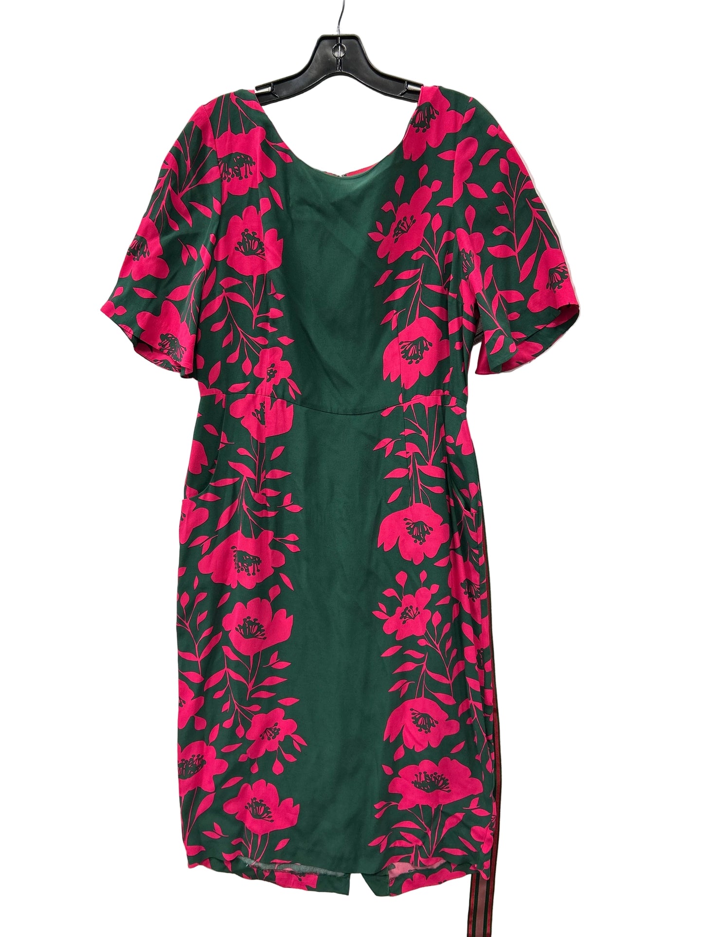 Dress Casual Maxi By Boden In Green & Pink, Size:10