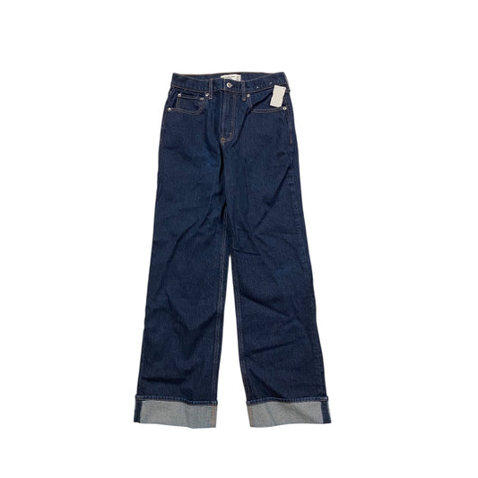 Jeans Wide Leg By Abercrombie And Fitch In Blue Denim, Size:6