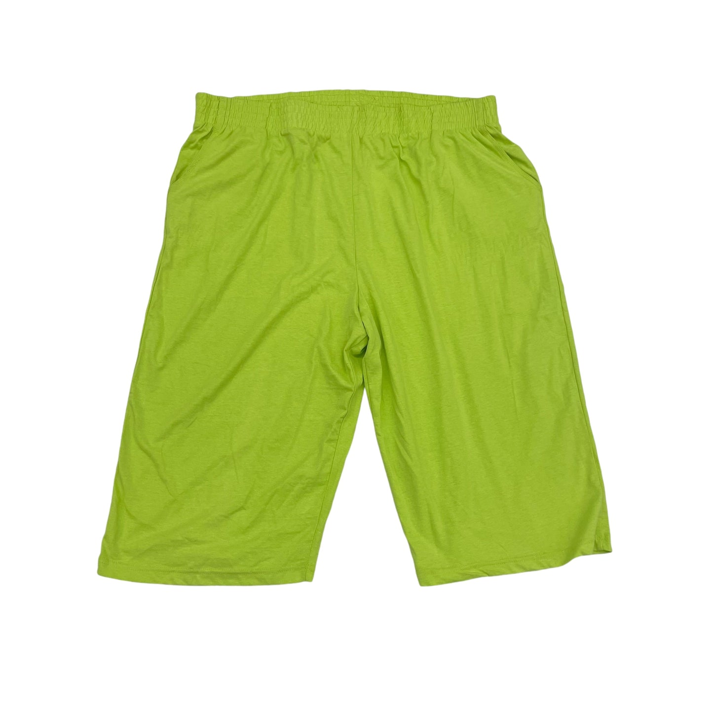 Pants Cropped By Woman Within In Green, Size:2X