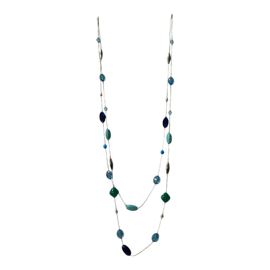 Necklace Layered In Blue